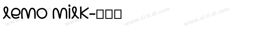 lemo milk字体转换